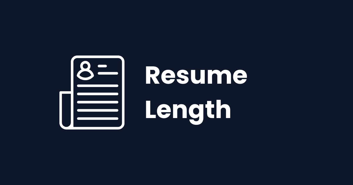 Image that asks "Resume one page or two?"
