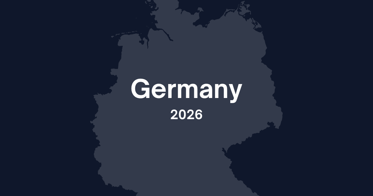 Map of Germany representing hiring trends job opportunities healthcare careers skilled trades IT jobs labor market conditions 2026