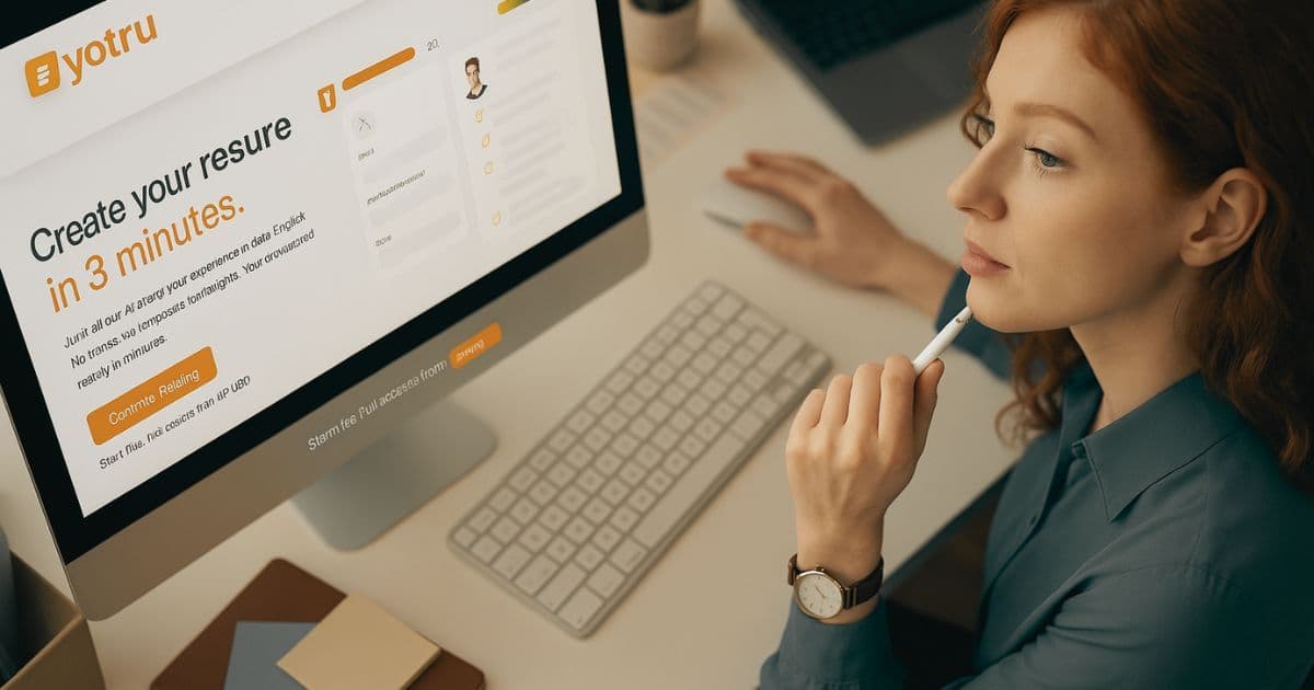 Job seeker comparing Jobscan ATS resume scanner and ChatGPT on laptop while optimizing resume for keyword matching and recruiter review