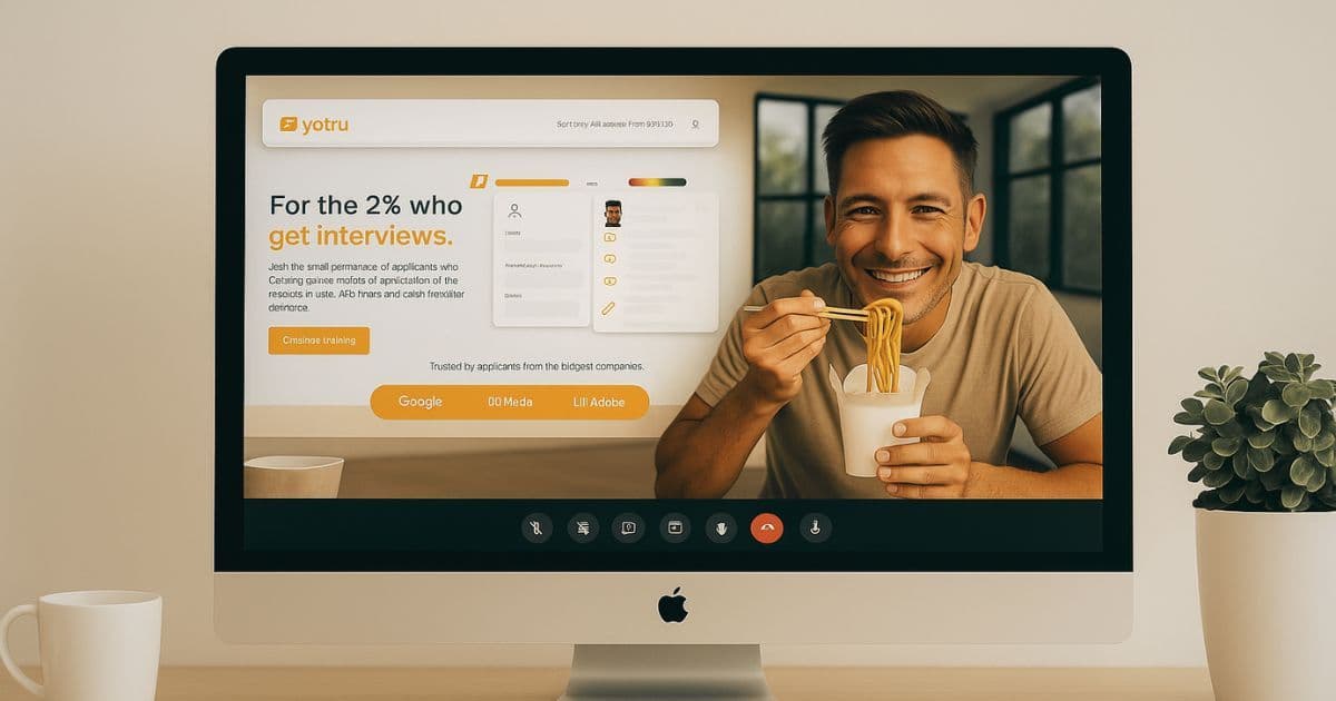 Google Meet video of Startup Advisor on the advantages of AI Resume builder vs ChatGPT