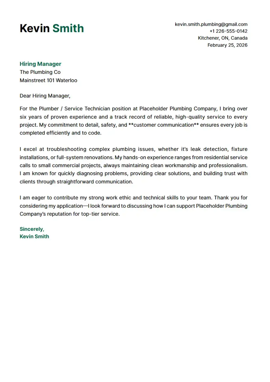 Example resume for outplacement support